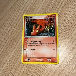 Slugma holographic Pokémon card 2005